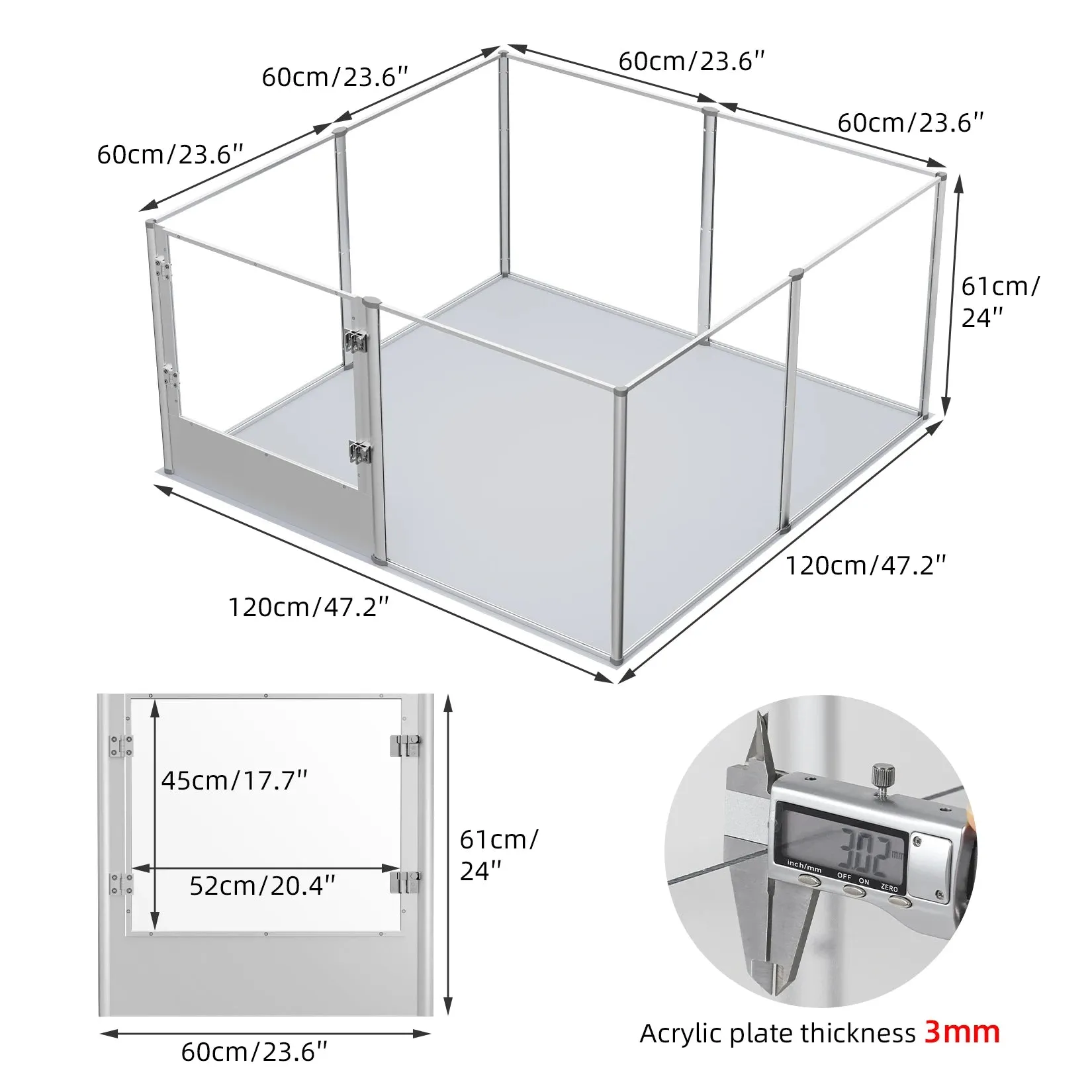 Acrylic Dog Whelping Playpen – Modern Design Meets Functionality