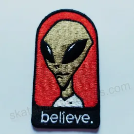 Alien Workshop - Believe Skate Patch - Iron On/Embroidered - 7.5cm high approx