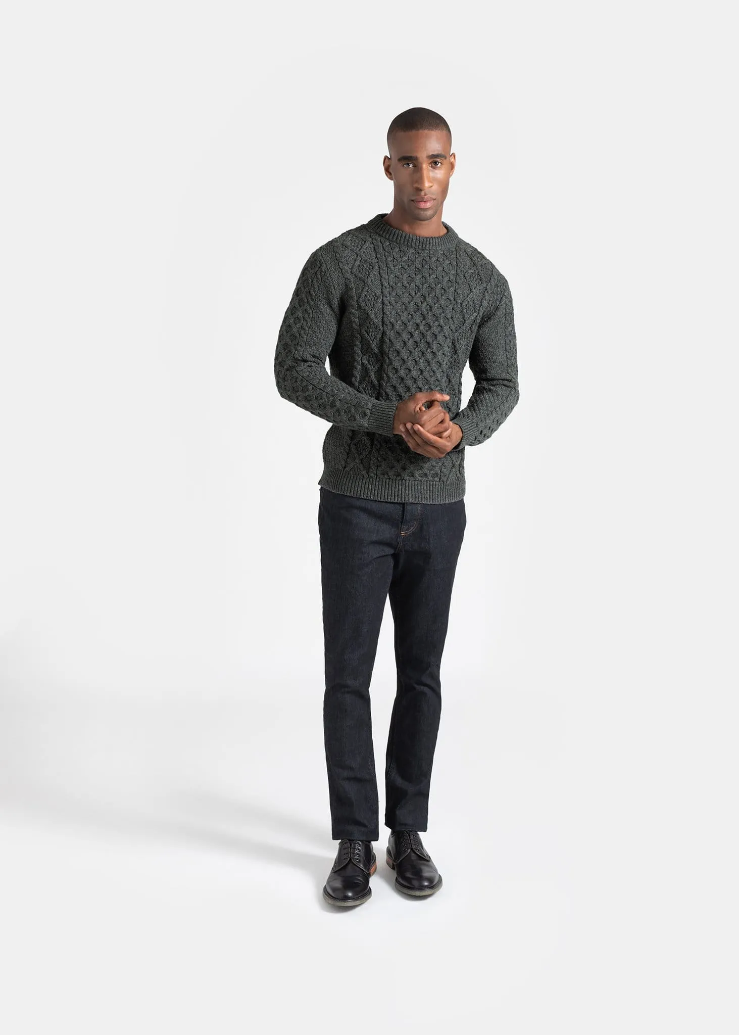 Aran Jumper Grey