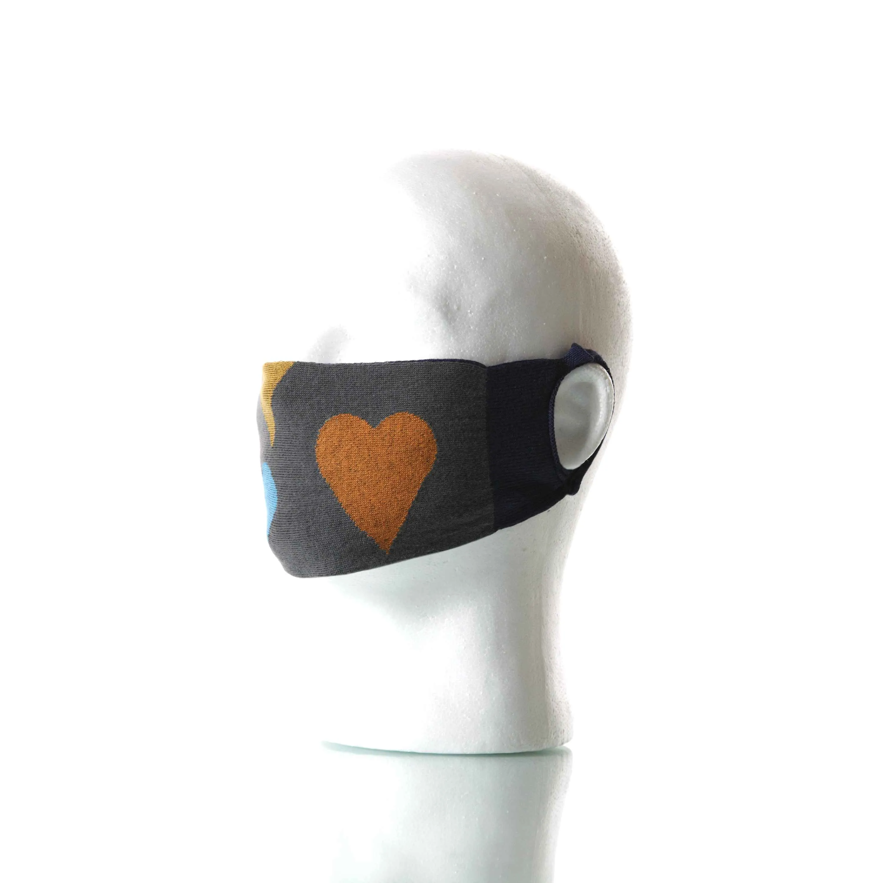 Black/Gray Big Love Mask