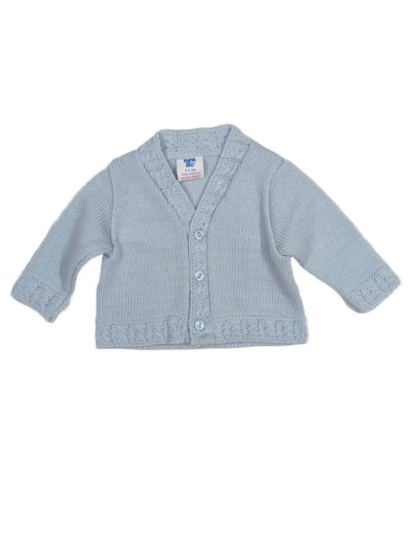 Blue Premature Baby Cardigan