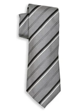 Boy's Tie 13705 Silver/Black