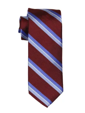 Boy's Tie 21891 Burgundy/Blue