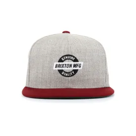 Brixton Newell Snapback - Light Heather Gray