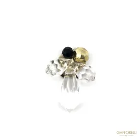 Brooch with Plastic Stones - D112 Gafforelli Srl