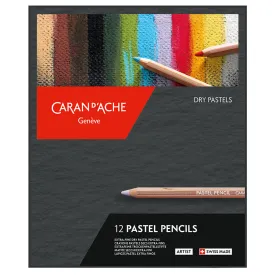 Caran d'Ache Pastel Pencil Assorted Box of 12