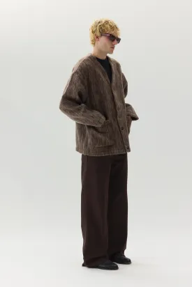 CARDI BONDED SHAGGY WOOL AW24 BROWN