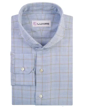 Cashmerello Alumo: Pastle Blue Olive Glen Checks