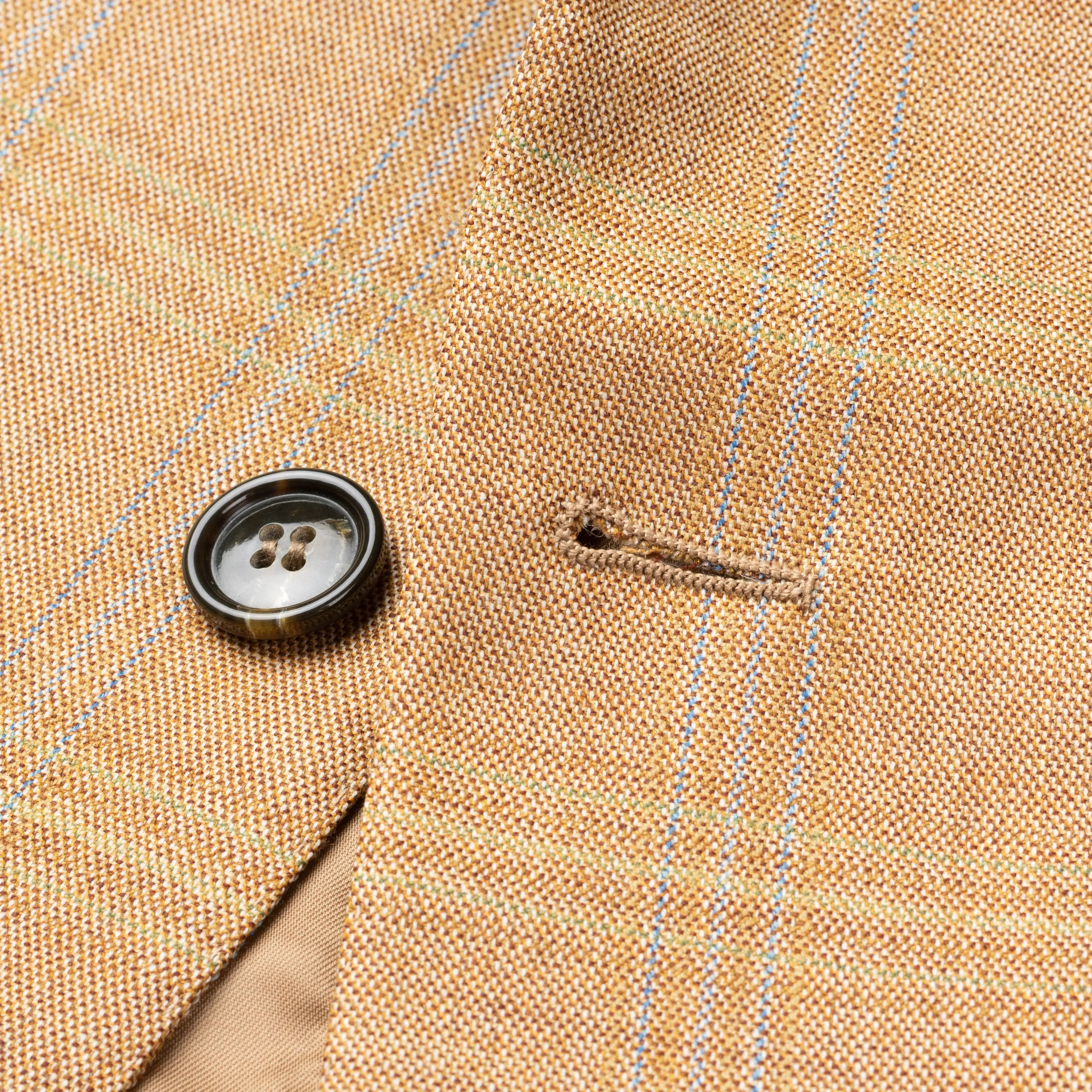 CASTANGIA 1850 Tan Plaid Wool Sport Coat Jacket EU 50 NEW US 40