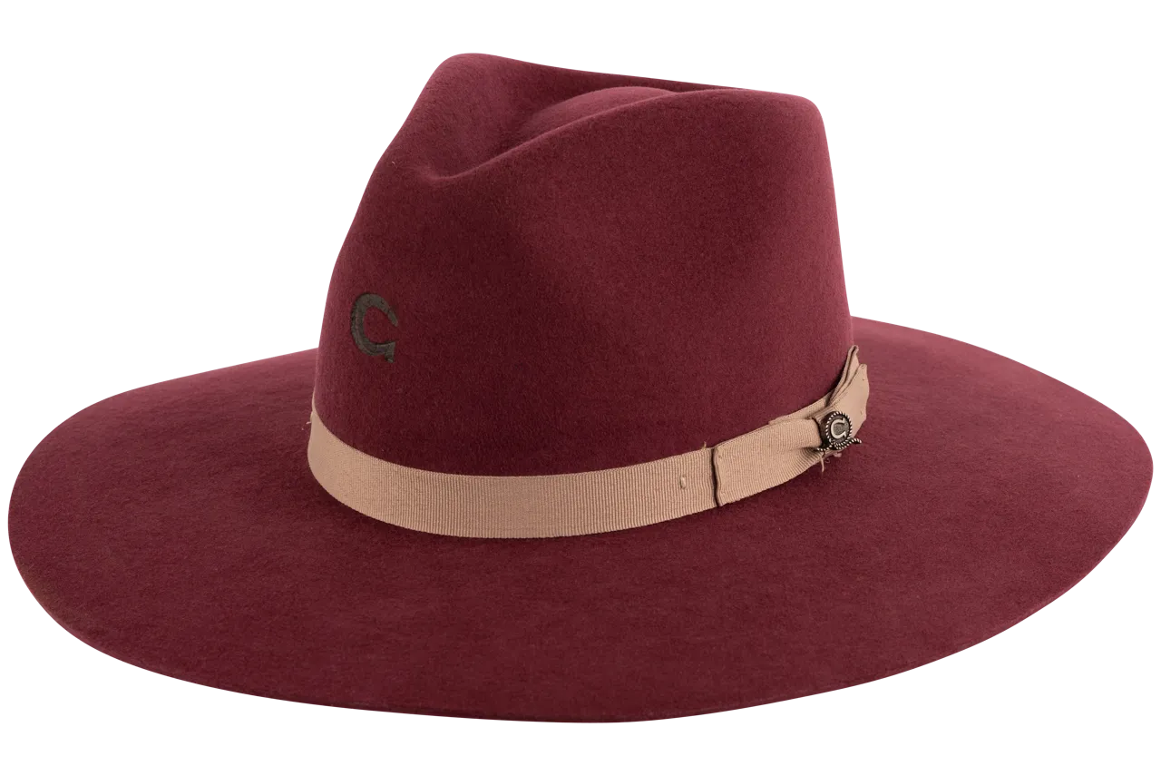 Charlie 1 Horse Highway Hat - Burgundy