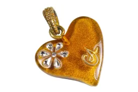 CHRISTIAN LACROIX resin heart pendant