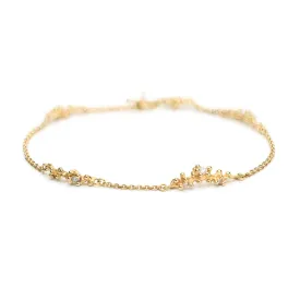 Diamond Chain Bracelet with Granules