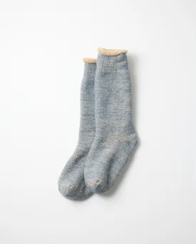 Double Face Socks Blue/Brown