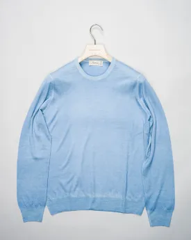 Gran Sasso Sauma 20th Anniversary Vintage Merino Crew Neck / Light Blue