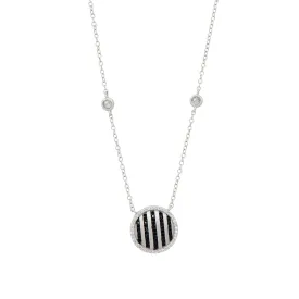 Industrial Finish Pavé Grit Short Necklace