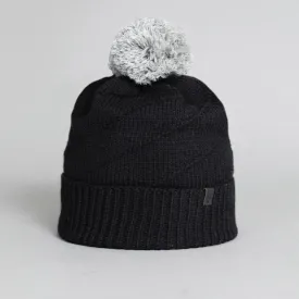 Kids Pom Pom Beanie - Black