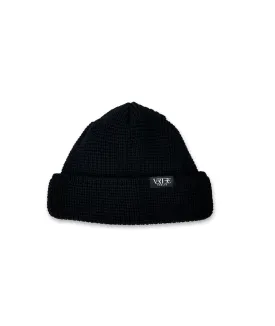 SHORT WOOL BEANIE FUSE - BLACK