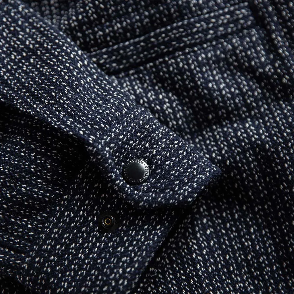 The Decker Jacket in Navy Wool Beach Cloth